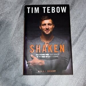 2 for $28 books Tim Tebow Shaken hardcover Discovering True Identity memoir